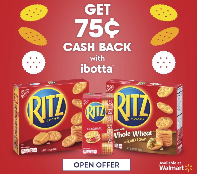 Save on RITZ Crackers with Ibotta + Walmart Gift Card Giveaway
