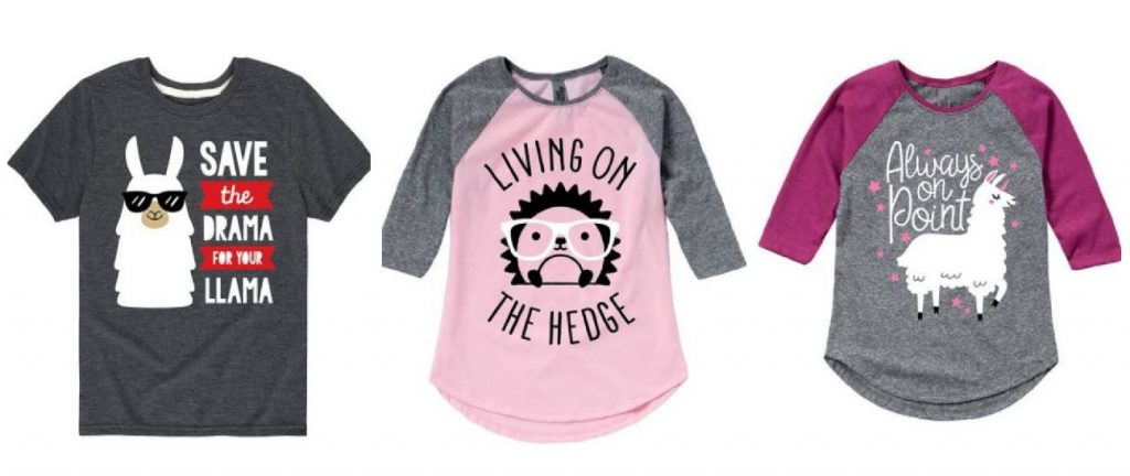 For the Love of Llamas & Hedgehogs Shirts Starting at $7.99