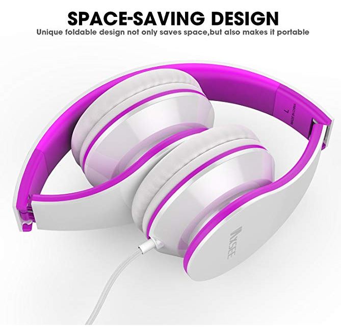 IAXSEE Lightweight Adjustable Headphones Only $12.90