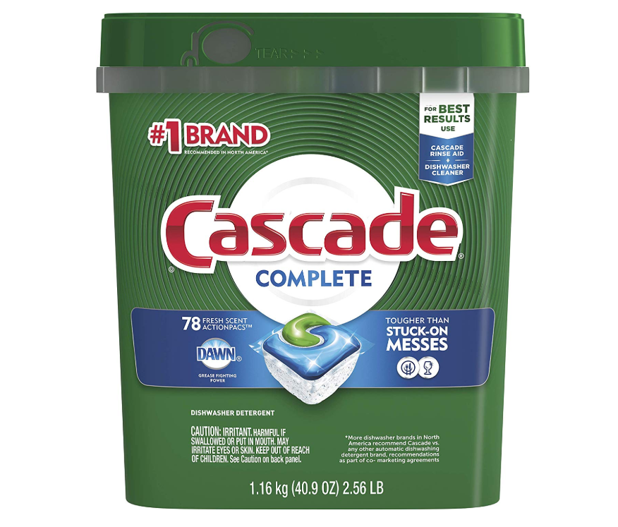 Cascade Complete ActionPacs Dishwasher Detergent 78-Count ONLY $8.83 Shipped