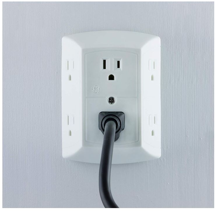 GE 6 Outlet Wall Plug Adapter Power Strip - 49% Off Regular Price