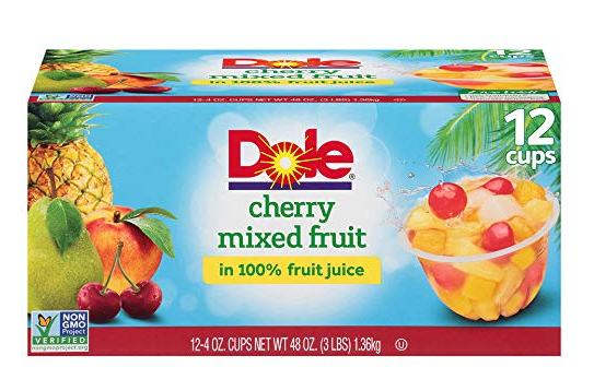 Dole Cherry Mixed Fruit Bowls (12 Cups) Only $5.84 - Regular Price $9.58