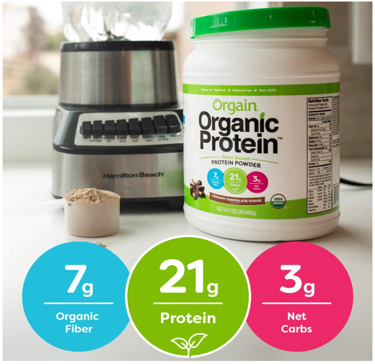 Orgain Organic Plant Based Protein Powder Only $16.78 - Regular Price $21.71 