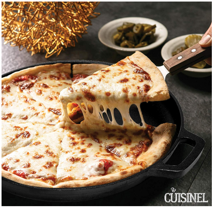 Pre-Seasoned Cast Iron Pizza and Baking Pan 47% Off Regular Price