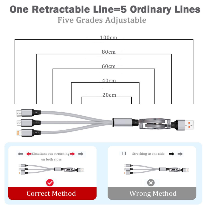 Retractable USB Charging Cables For Only $5.99 - Regular Price $13.99