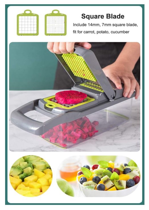 Vegetable Chopper with 7 Blades Only $13.79 - Regular Price $24.98