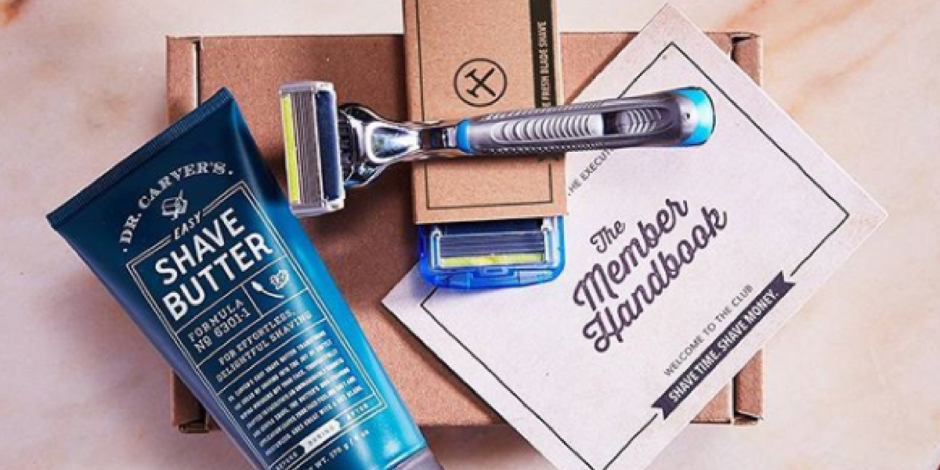 Dollar Shave Club Starter Kit ONLY $5.00 + FREE Shipping (Includes Razor, 4 Cartridges & More)