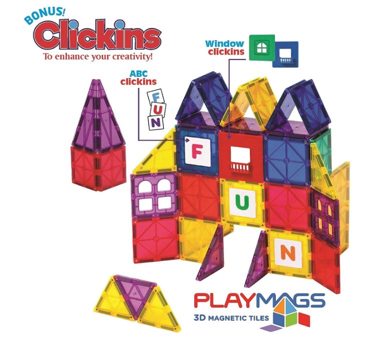 Playmags 3D Magnetic Blocks 100 Piece Set Only $49.99 - Regular Price $109.99