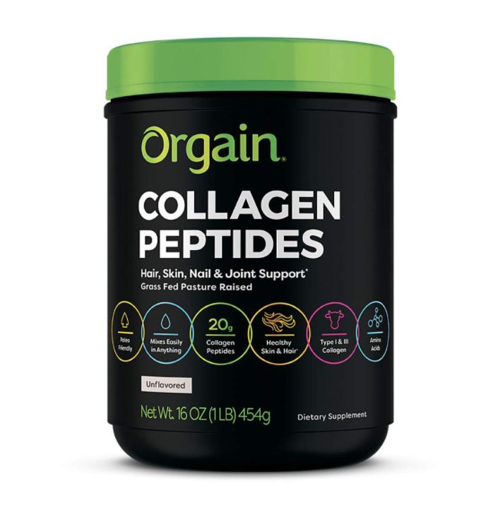 Orgain Grass Fed Hydrolyzed Collagen Peptides Protein Powder Only $14.85 - Regular Price $23.39