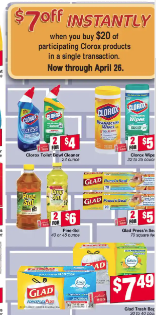 Weis: $20 Worth of Glad Press N Seal and Pine-Sol ONLY $1.00