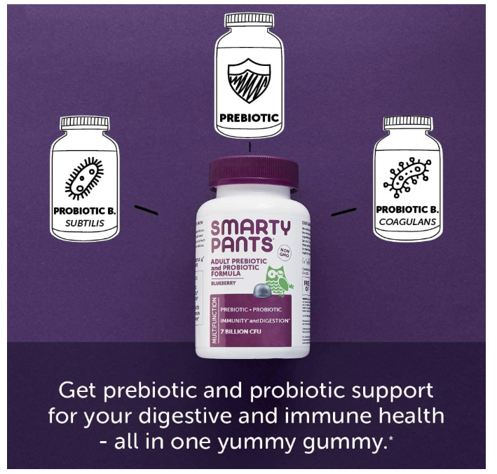 SmartyPants Adult Probiotic Daily Gummy Vitamin Only $12.45 - Regular Price $22.91