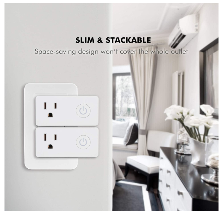 Smart WiFi Outlets Compatible with Alexa and Google (4 Pack) ONLY $14.00 - Regular Price $28.00